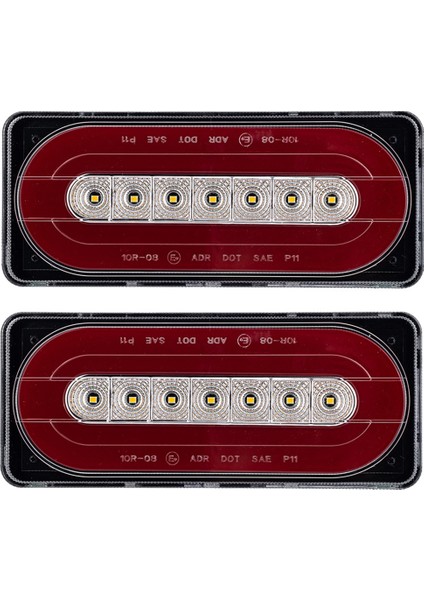 Araba LED Dinamik Dönüş Sinyal Işıkları 12V-24V TAYGI IŞIK UYARI IŞIK LAMP OLUSU RV KAMYON MK-022, B (Yurt Dışından)