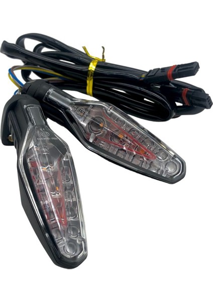 BMW R1250GS/ADV 2021-2024 S1000R S1000XR F900XR Çift Renk Gösterge Lambası için Motosiklet Arka LED Turn Sinyal Işığı (Yurt Dışından)