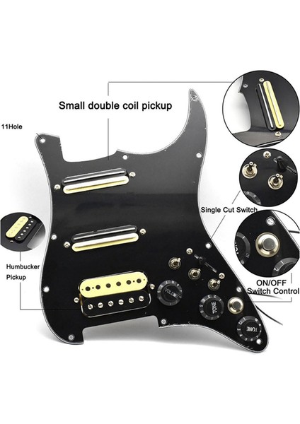St Single Single Çift Panel Pikap Kesik Anahtarlı Kesilmiş Tek Elektro Gitar Pikaplı Küçük Çift Parça (Yurt Dışından) fiyatları