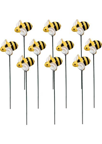10 Adet Küçük Arı Fişe Takılan Arılar Bahçe Kazıkları Kazık Dekoru Arı Bahçeleri Bahçe Kazığı Bahçe Arıları Işareti Bahçe Kazıkları Dekoratif (Yurt Dışından)