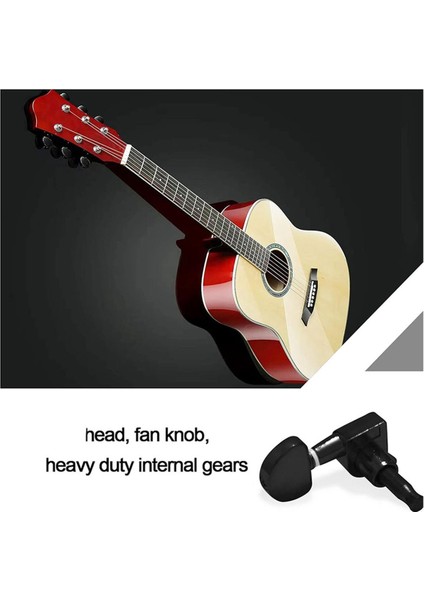 12PCS/2SET Elektro Gitar Makinesi Kafaları Metal Tunerler Mini Oval Tuner St Tl Tele Ayar Mandalları Siyah Gümüş (Yurt Dışından) modelleri