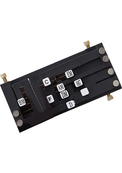 Gitar Folk Klasik Akor Yardım Tek Kezli Akor Cihaz Düğmesi Anahtar Basılı Çocuklar Için Otomatik Yardım Yeni Başlayanlar Siyah (Yurt Dışından)