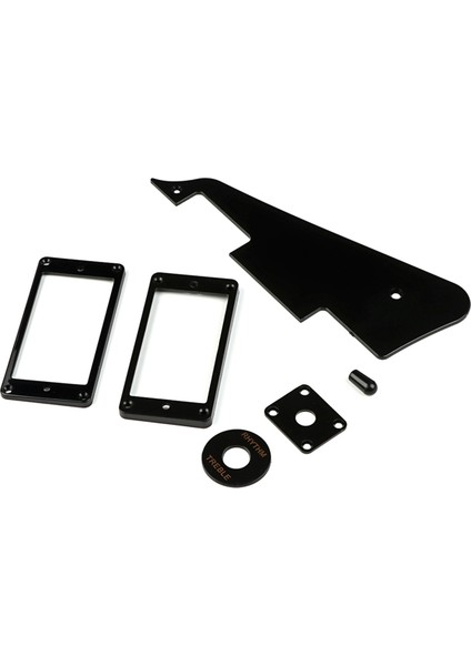 1ply Siyah Pickguard Arka Plaka Vidaları Set ve Humbucker Pikap Halkası ve Anahtar Halkası Fit Les Paul Pickguard Yedek (Yurt Dışından) modelleri