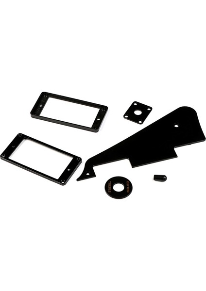 1ply Siyah Pickguard Arka Plaka Vidaları Set ve Humbucker Pikap Halkası ve Anahtar Halkası Fit Les Paul Pickguard Yedek (Yurt Dışından) fırsatları