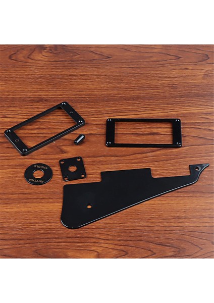 1ply Siyah Pickguard Arka Plaka Vidaları Set ve Humbucker Pikap Halkası ve Anahtar Halkası Fit Les Paul Pickguard Yedek (Yurt Dışından) indirimleri
