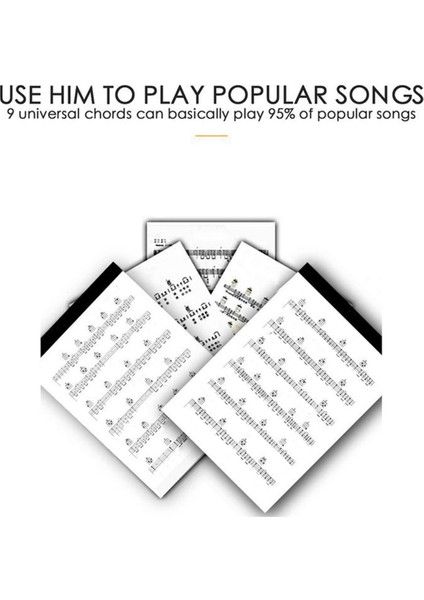 Gitar Yardım Aracı Öğrenme Aracı Gitar Akor Presser Ukulele Akor Trainer Gitar Akorları Gitar Yeni Başlayanlar Için Öğrenme Sistemi (Yurt Dışından)