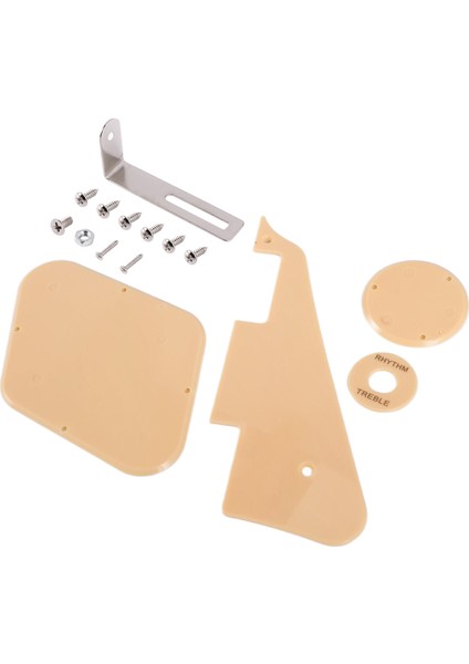 1set Krem Pickguard /boşluk /anahtar Kapakları /pikap Seçici Plaka /braket /lp Stili Gitar Değiştirme Için Vidalar (Yurt Dışından) modelleri