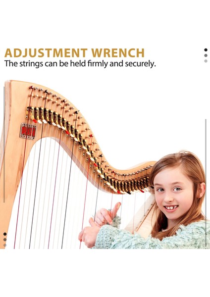 7 Adet Lir Arp Dizeleri ve Diğer Ilkel Telli Enstrümanlar Için L-Şekil Ayarlama Anahtarı ile Ayar Pimleri (Yurt Dışından) fiyatları