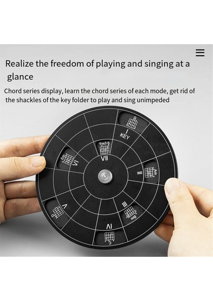 Beşinci Çember Tekerlek Melodi Aracı Stand Tutucu Depolama Çantası Akor Tekerlek Alaşım Teorileri Gitar Akor Tekerlekleri, (Yurt Dışından) indirimleri