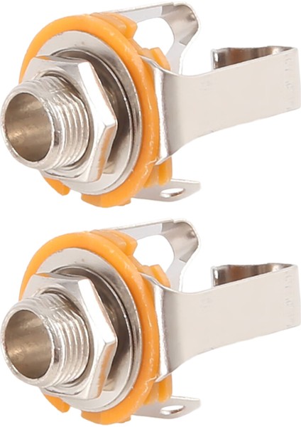 2pcs 1/4 Inç 6.35MM Stereo Giriş Jack Fiş Soketi Elektro Gitar Bas, Gitar Pikap Çıktı, Gitar Parçaları (Yurt Dışından)