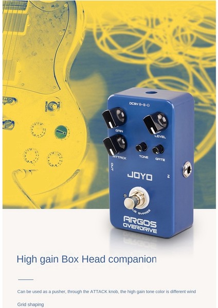 Joyo Jf-23 Argos Overdrive Pedal Çok Modlu Gitar Efektleri Pedal Dahili Gürültü Kapısı Gerçek Baypas Gitar Efektleri (Yurt Dışından) fiyatları