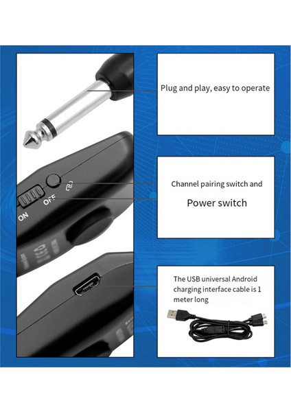 Joyo Jw-03 Gitar Ses Kablosuz Şanzıman Verici Alıcı Enstrümanı Ses Verici Alıcı (Yurt Dışından) modelleri