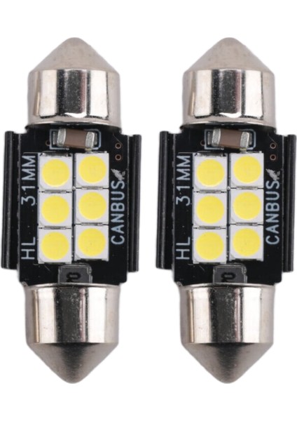 Son Derece Parlak 400 Lümen 3020 Yonga Seti Kanbus Hatası Içermeyen LED Ampuller Iç Araba Lambaları Için Plaka Kubbe Haritası Kapısı Izniyle 31MM Festoon DE3175 6428 Ksenon Beyaz (Yurt Dışından)