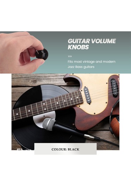 6 Adet Caz Bas Için Kontrol Düğmesi Hacim Ses Kontrol Düğmeleri (Yurt Dışından) modelleri