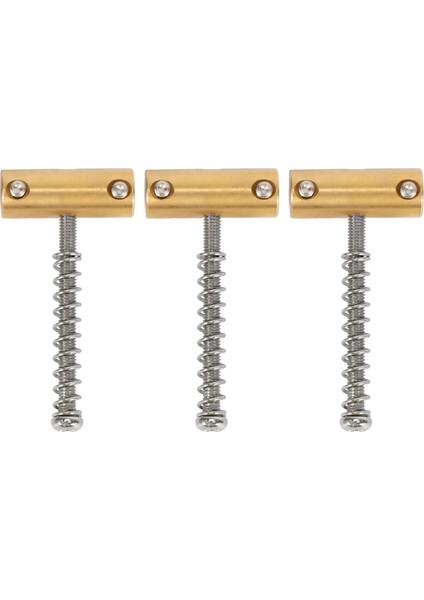 Gitar Telafi Edilmiş Köprü Pirinç Eyerler Seti 10.8mm Stil Köprü Eyer Tl Stili 6 Dizeler Elektro Gitar Parçası (3pcs) (Yurt Dışından)