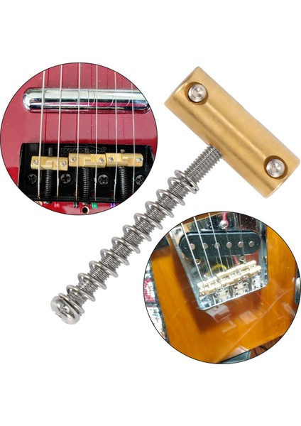 Gitar Telafi Edilmiş Köprü Pirinç Eyerler Seti 10.8mm Stil Köprü Eyer Tl Stili 6 Dizeler Elektro Gitar Parçası (3pcs) (Yurt Dışından) fırsatları