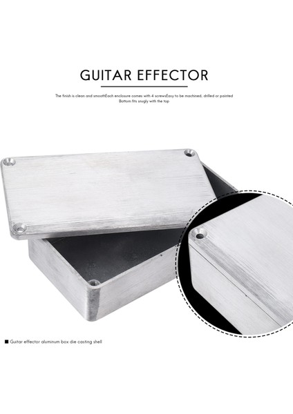 5 Pcs Gitar Efektleri Pedal Alüminyum Stomp Kutusu Muhafazası Dıy Guitar Pedal Kiti 1590B (Yurt Dışından) fırsatları