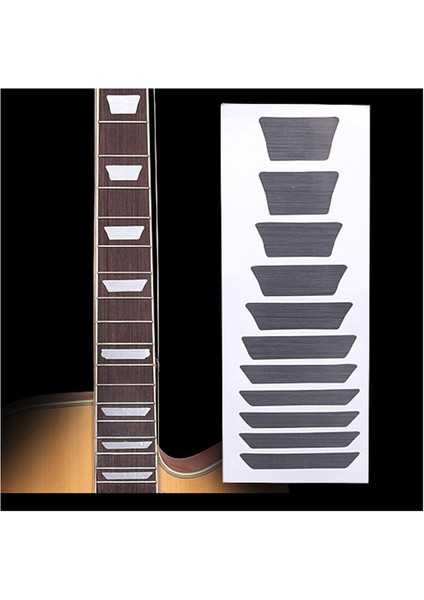 Gitar ve Bass Için Kıvırcık Işaretleri Kakya Çıkartma Çıkartmaları - Trapezoid (Yurt Dışından) fiyatları