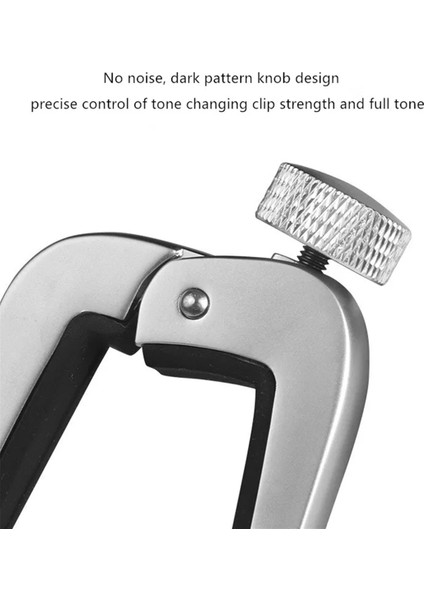 Yüksek Kaliteli Gitar Capo Düğmesi Ukulele Keman Bas Capo Gitar Aksesuarları Müzik Aletleri Siyah (Yurt Dışından) modelleri