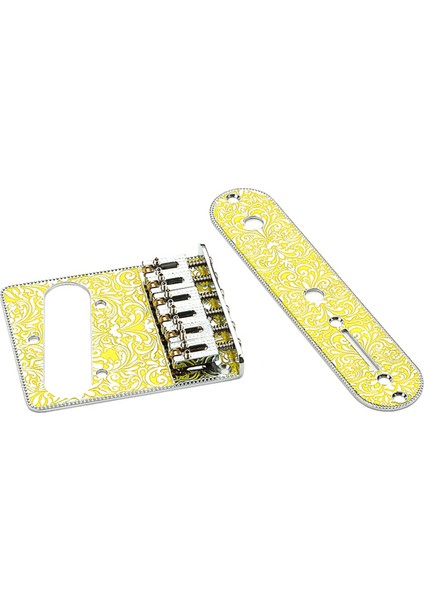 Tl Elektro Gitar Parçaları Için Oyma Dekoratif Desenli 6 Dize Silindir Eyer Köprüsü ve Kontrol Plakası (Yurt Dışından) modelleri