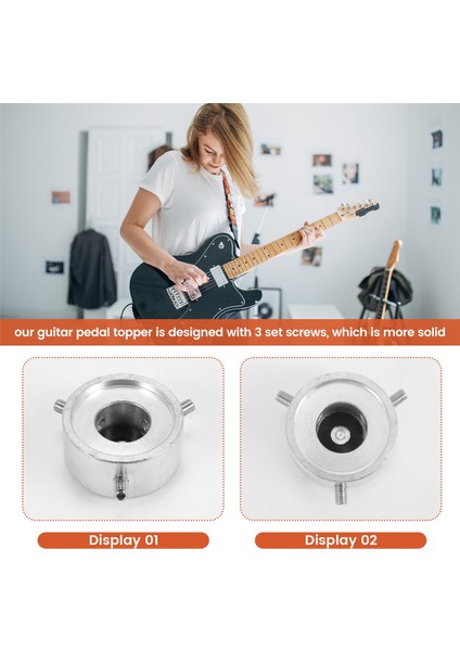 Efektler Pedal Ayak Switch Topper, Yalınayak Pedal Düğmeleri, Gitar Efekti Ayak Tırnak Kapağı Artış Doğruluğu ve Konfor (Yurt Dışından) indirimleri
