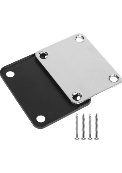 1 Strat Tele Gitar Hassasiyeti, Caz Bas Değiştirme, Krom Için Vidalı Elektro Gitar Boyun Plakası (Yurt Dışından)