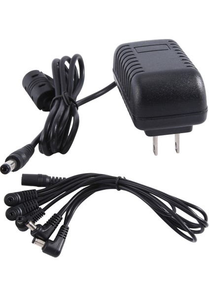 Gitar Etkisi Pedal Güç Kaynağı Adaptörü 9V Uç Negatif 5 Yolcu Gitar Etkisi Pedalı Için Daisy Zincir Kablolar, Abd Fişi (Yurt Dışından) fiyatları