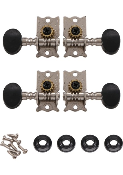 Tuning Pegs Tuner Machine Heads 2r 2l 4 String Ukulele Gitar Bas Parçaları Onarım Araçları Kitleri Aksesuar (Yurt Dışından)