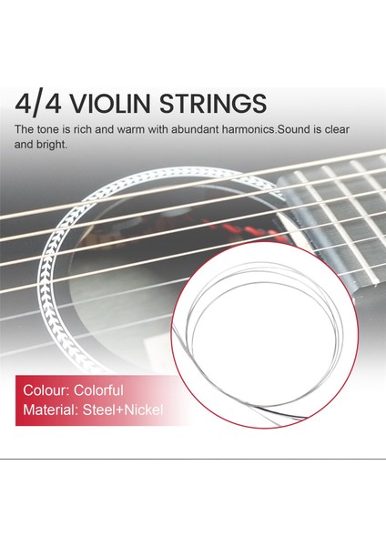 4pcs Bir Dizi Keman Dizesi E-D-G Çekirdek Çelik+Nikel Yara Zarif Dizilmiş Müzik Enstrümanı Parçaları Aksesuarları (Yurt Dışından) fırsatları