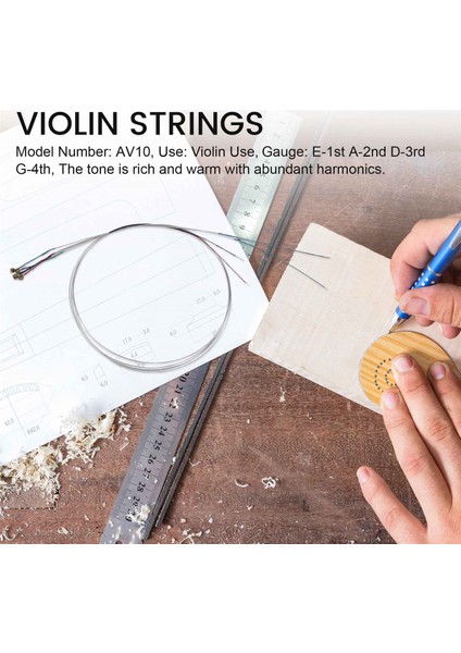 4pcs Bir Dizi Keman Dizesi E-D-G Çekirdek Çelik+Nikel Yara Zarif Dizilmiş Müzik Enstrümanı Parçaları Aksesuarları (Yurt Dışından) indirimleri