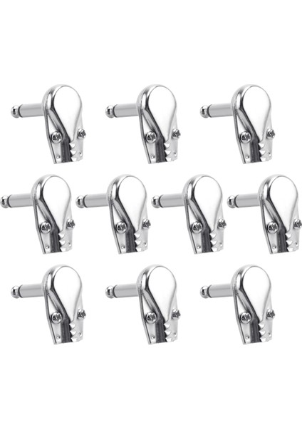 10PCS 90 Degree Dik Açı 6.35 mm Mono 2 Kutup Jakı Fişi 6.35MM Gitar Phono Gözleme 1/4 Inç Konektör, Gümüş (Yurt Dışından) modelleri