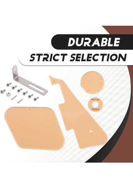 1set Krem Pickguard /boşluk /anahtar Kapakları /pikap Seçici Plaka /braket /lp Stili Gitar Değiştirme Için Vidalar (Yurt Dışından) indirimleri