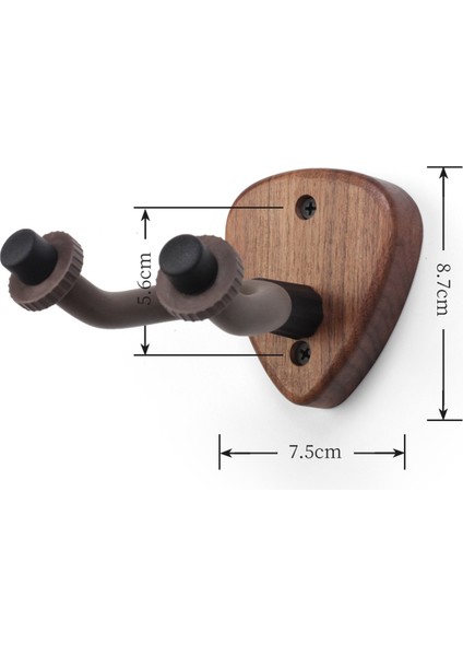 Duvar Montajı Askı Hook Ahşap Banjo Bas Akustik Elektro Gitar Boyun Tutucu Seçim Yuvası, B (Yurt Dışından) modelleri