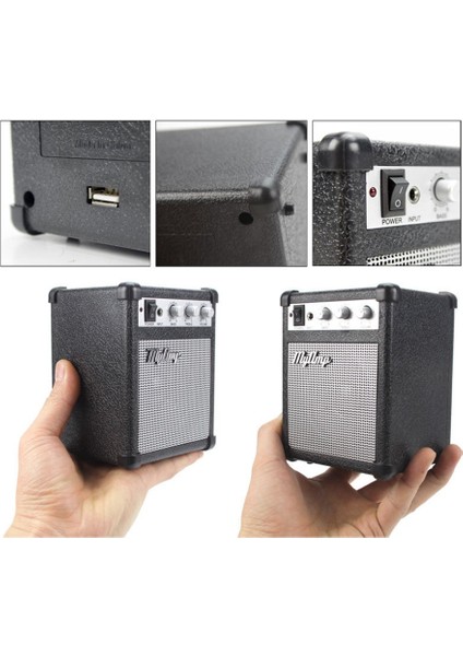 Retro Gitar Amplifikatörü Yüksek Sadakat / Amfi Ses Taşınabilir Hoparlör / Amfi Ses Mini Gitar Hoparlörleri Bas Stereo (Yurt Dışından) fırsatları