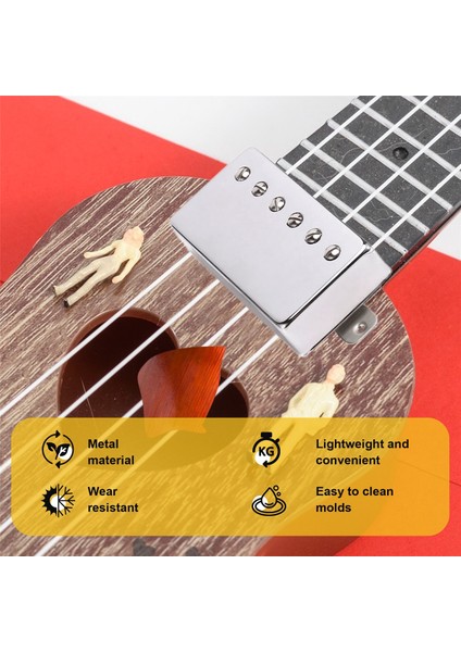 Alnico 5 Lp Gitar Boyun ve Köprü Pikapları Için 2pcs Humbucker Pickup 4-Kabuller Gitar Parçaları (Chrome Nb Seti) (Yurt Dışından) indirimleri