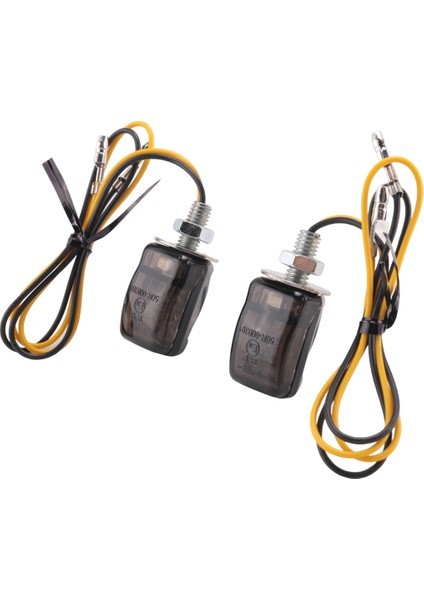 2pcs Universal Led Black Mini Küçük Göstergeler Sinyalleri Yamaha için Motosiklet Motor Bisikleti (Yurt Dışından)