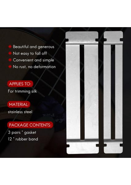 Gitar Klavye Muhafızları Paslanmaz Çelik Bas Kara Kara Muhafızları Luthier Tool Superboard Koruyucusu Pansuman Fret&#39;ler (Yurt Dışından) modelleri