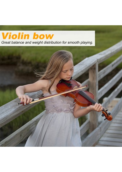 Siyah Sekizgen Yaylı Çocuklar Dayanıklı Keman Yay Müzik Aletleri Oynayan Çocuklar 4/4 Taşınabilir Öğrenme Pratiği Yay (Yurt Dışından) fırsatları