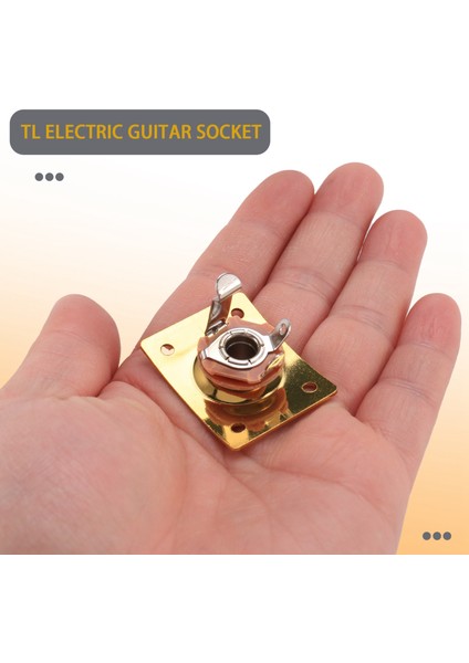 Kare Stil Jak Plakası Gitar Bas Jack 1/4 Çıkış Giriş Jak Soketi Elektro Gitar Parçaları ve Aksesuarları Altın (Yurt Dışından) indirimleri