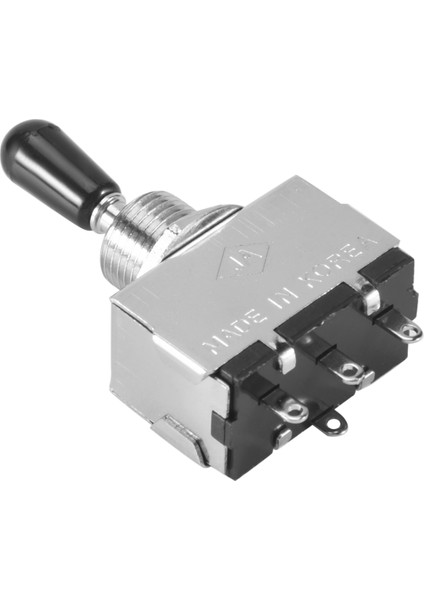 1pc Gitar 3 Yollu Geçiş Anahtarı, Metal Kapalı 3 Yollu Seçici Anahtar, Siyah Uç Düğmesi ile Lp Tarzı Elektro Gitar Için (Yurt Dışından) modelleri