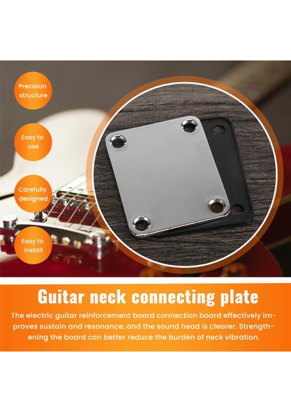 1 Strat Tele Gitar Hassasiyeti, Caz Bas Değiştirme, Krom Için Vidalı Elektro Gitar Boyun Plakası (Yurt Dışından) indirimleri