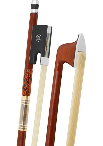 Qa-22 Keman Yay 4/4 Brezilyalı Mahogany Saf Horsetail Renk Çizgisi Altın Yılan Hattı El Tote Yay (Yurt Dışından) indirimleri