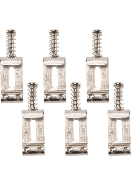 6 Roller Köprü Çekme Ipi Kodu Elektro Gitar Eyer Stratocaster Telecaster Elektro Gitar Aksesuarları Gümüş (Yurt Dışından)