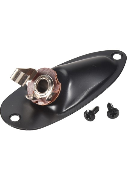 Tekne Tarzı 1/4 Inç Yüklü Gitar Çıkışı Strat Stratocater Style Için Mono Jack Fiş Soket Plakası Elektro Gitar, Siyah (Yurt Dışından) fiyatları