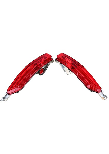 1 Çift Araba Kırmızı Arka Sis Lambası Tampon Kapağı Vw Touareg Için Reflektör 2011-2014 7P6945701D 7P6945702D (Yurt Dışından)