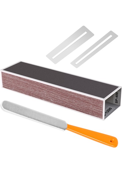 Gitar Klavye Luthier Aracı - Gitar Perdesi Taçlandırma Luthier Dosyası, Perde Tesviye Kiriş Zımpara Düzeni Kiriş ve Klavye Koruma Koruyucular (Yurt Dışından)