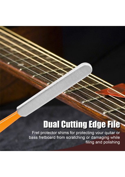 Gitar Klavye Luthier Aracı - Gitar Perdesi Taçlandırma Luthier Dosyası, Perde Tesviye Kiriş Zımpara Düzeni Kiriş ve Klavye Koruma Koruyucular (Yurt Dışından) fırsatları