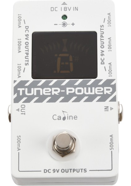 Caline Cp-09 2&#39;si 1 Arada Tuner ve Güç Kaynağı Dc 9V Elektro Gitar Efekt Pedalı Sekiz Izole Çıkışlar Çok Fişli Çıkışlar, Us Fişi (Yurt Dışından)