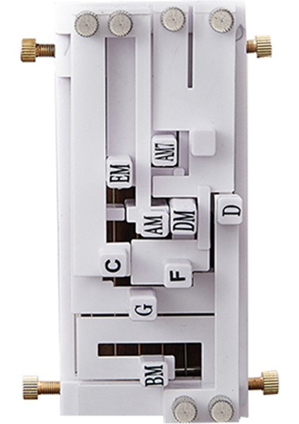 Gitar Folk Klasik Akor Yardım Tek Anahtarlı Cihaz Düğmesi Anahtar Baskısı Otomatik Yardım Çocuklar Için Yeni Başlayanlar Beyaz (Yurt Dışından)