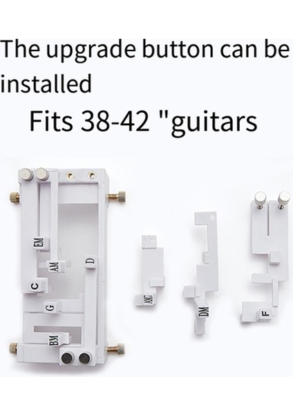 Gitar Folk Klasik Akor Yardım Tek Anahtarlı Cihaz Düğmesi Anahtar Baskısı Otomatik Yardım Çocuklar Için Yeni Başlayanlar Beyaz (Yurt Dışından) fırsatları